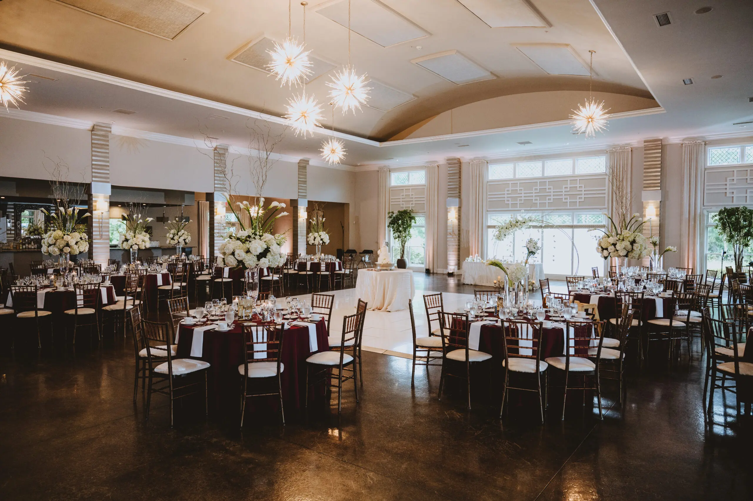 ballroom at a Buffalo mansion wedding venue